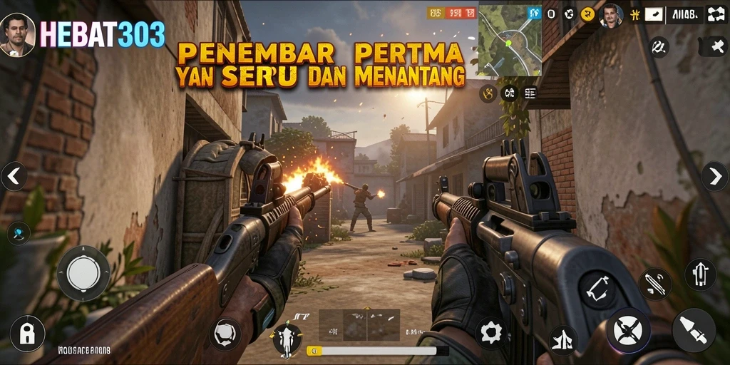 Tampilan gameplay HEBAT303 yang mendebarkan dalam FPS.