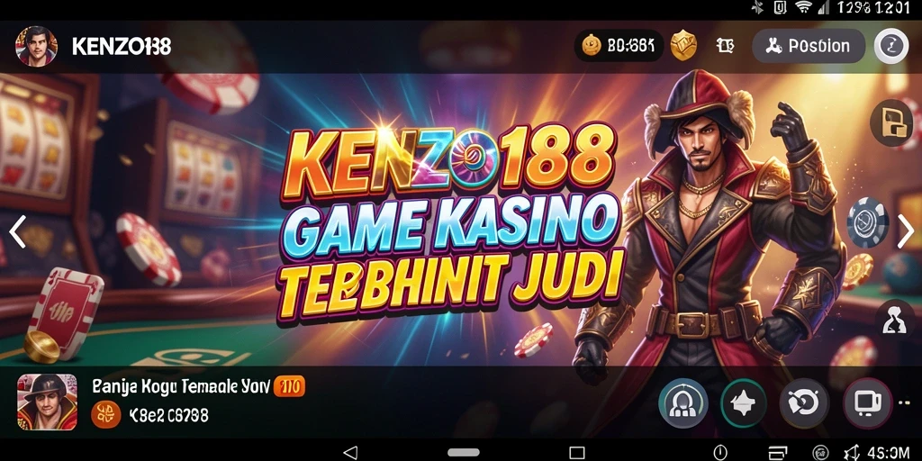 Tampilan screenshot utama KENZO188 menampilkan gameplay Kasino yang menarik.