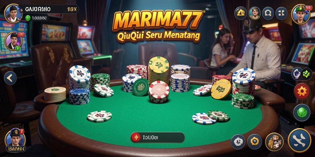 Tampilan gameplay seru dengan banyak aksi QiuQiu.