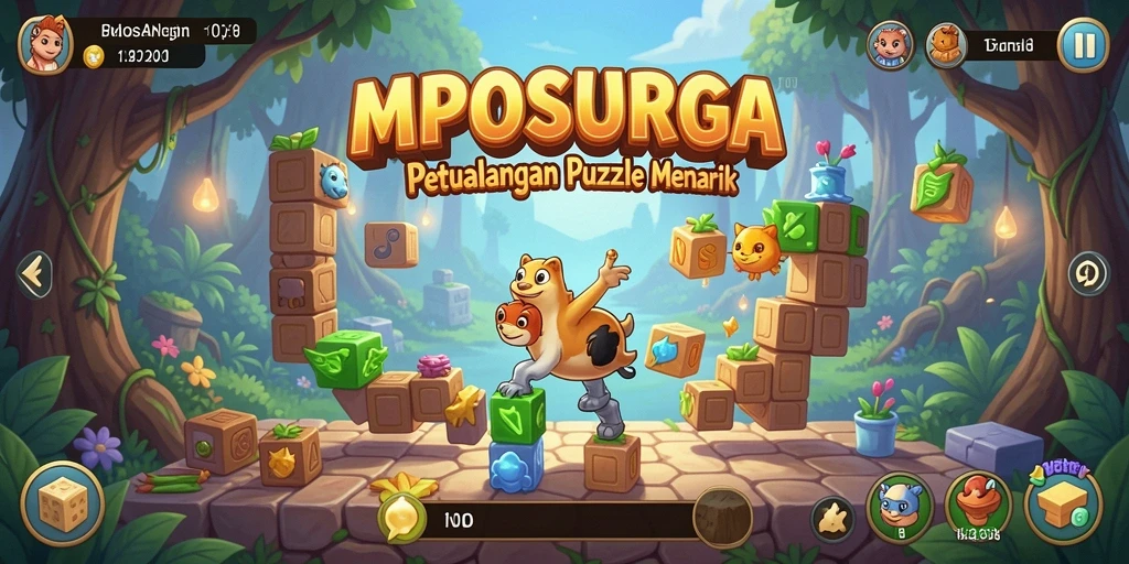 Tampilan gameplay utama MPOSURGA yang menantang dan seru.