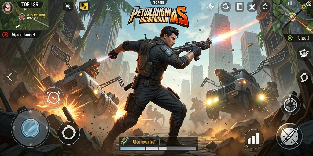 Gameplay aksi seru dalam TOPI189 yang memanjakan mata.