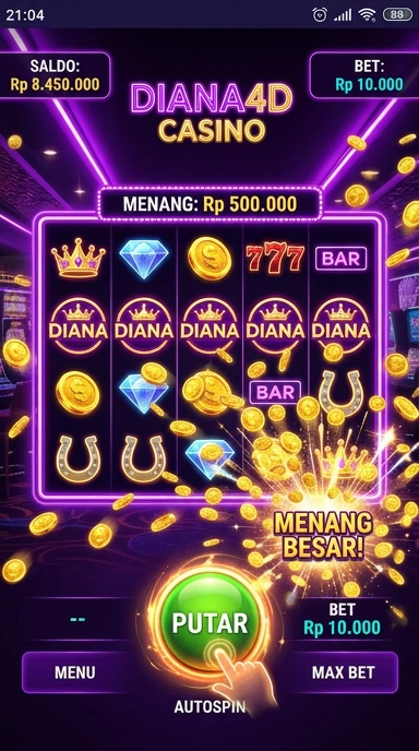 Tampilan antarmuka aplikasi diana4d yang intuitif.